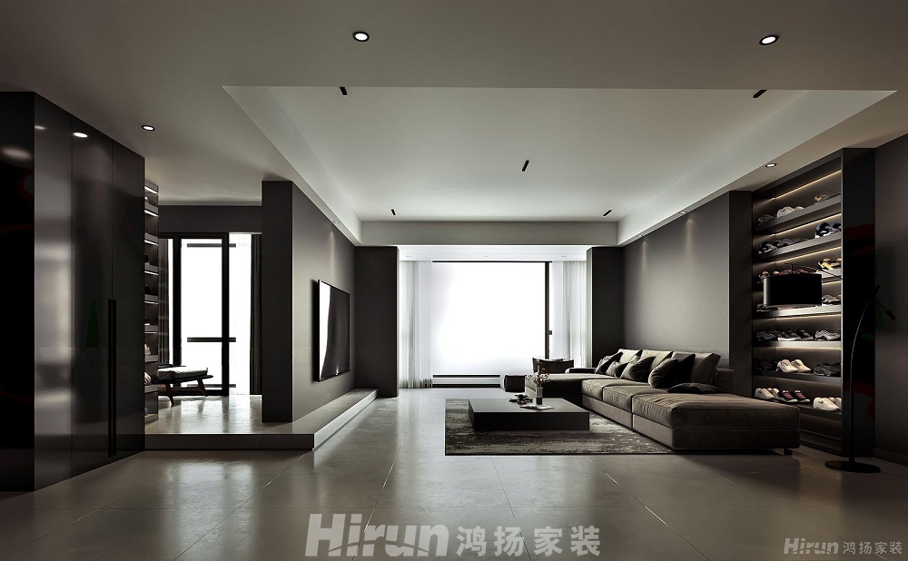 湘江壹號240㎡雅致現(xiàn)代大平層 裝修案例效果圖-9132393396520784