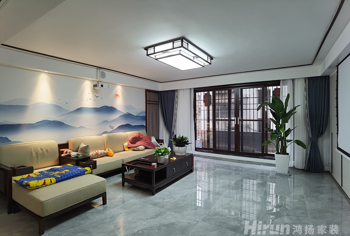 金泰小區(qū)145㎡復(fù)合寫意四居室 裝修案例實景圖-2