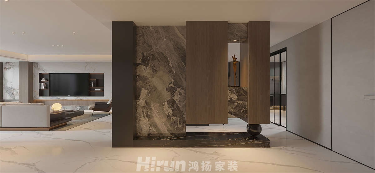 麓云國(guó)際320㎡雅致現(xiàn)代大平層 裝修案例效果圖-1