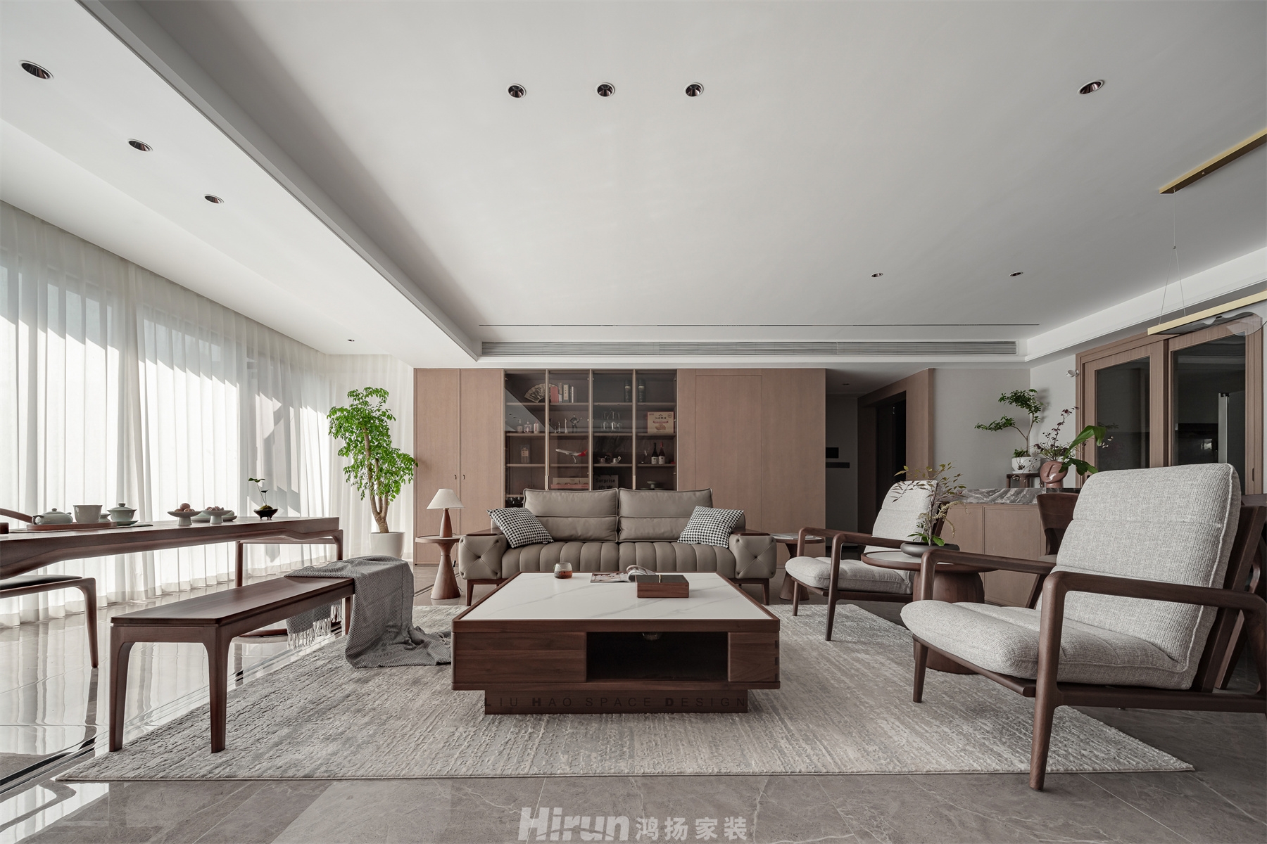 時(shí)代·建發(fā)和著210㎡復(fù)合寫(xiě)意大平層 裝修案例實(shí)景圖-7