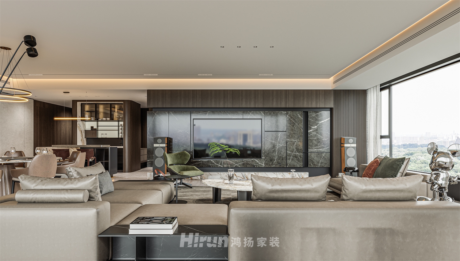 建發(fā)養(yǎng)云248㎡雅致現(xiàn)代大平層 裝修案例效果圖-8