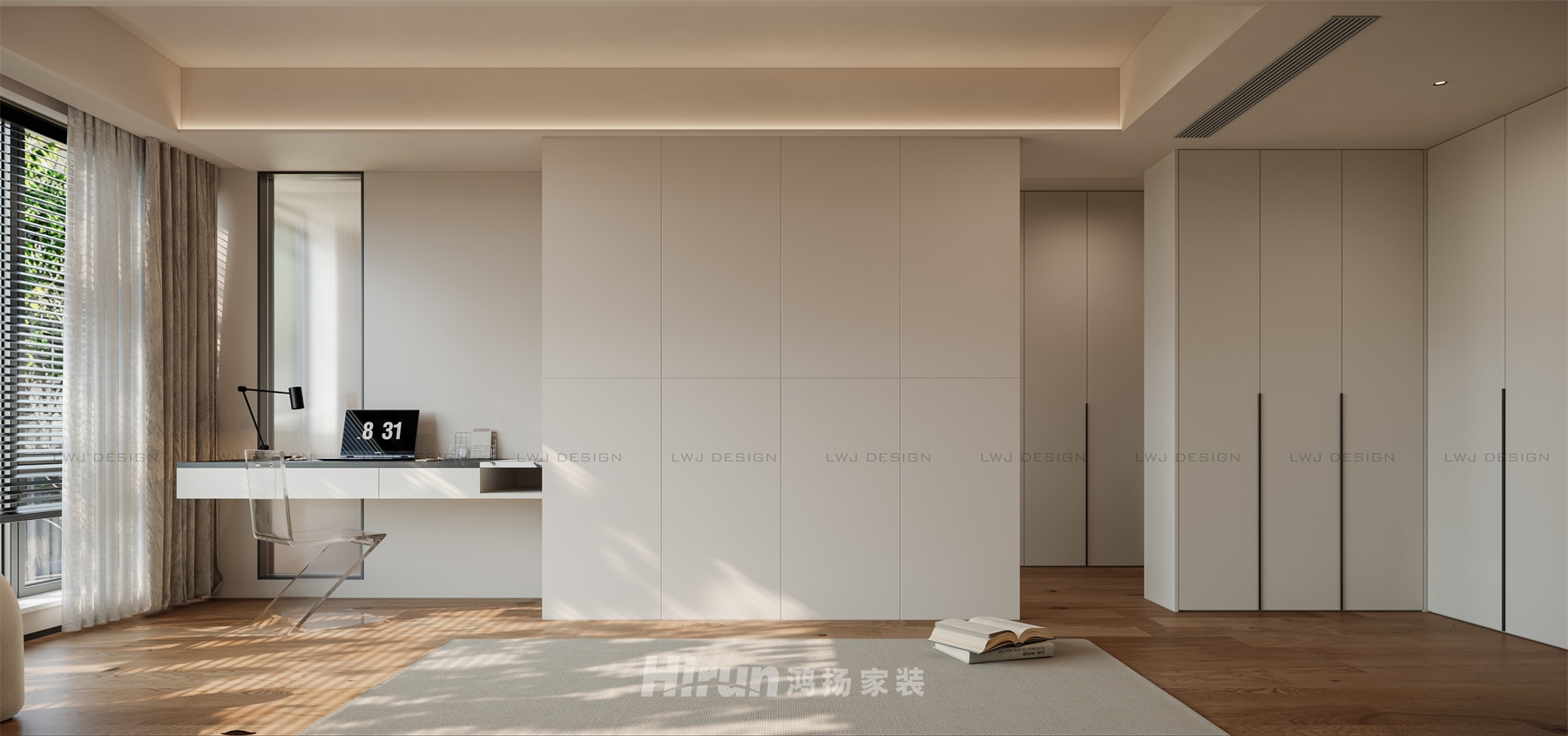 佳兆業(yè)城市廣場172㎡北歐之光四居室 裝修案例效果圖-2