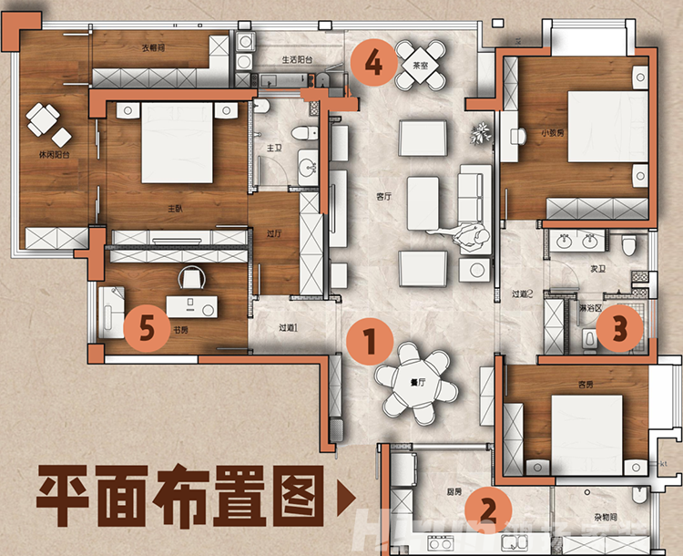 200㎡怎么裝修好看？鴻揚(yáng)家裝美式陽(yáng)光大平層，高逼格的家美爆了