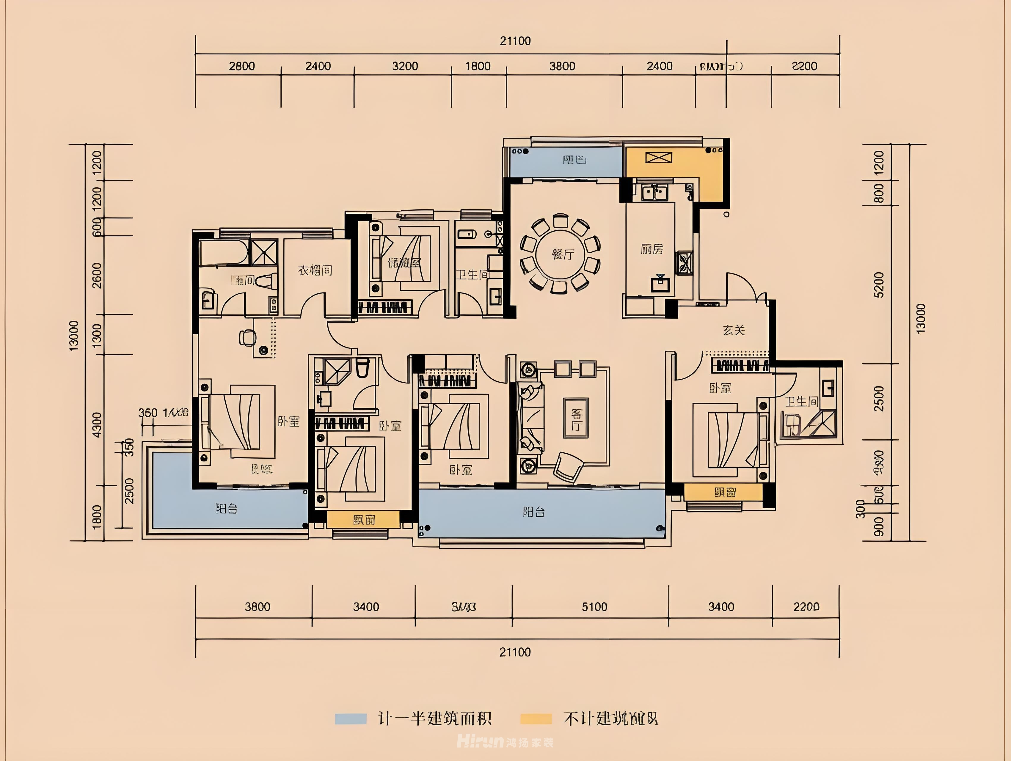 225㎡新中式風(fēng)大平層，古韻雅致之家